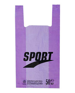 Пакет майка ПНД «Спорт» цветной, 30х55см, 20 мкм, упаковка 100 штук